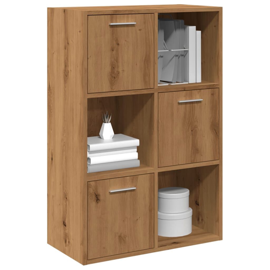 vidaXL Βιβλιοθήκη Τεχνίτης Δρυς 60,5x30x90 εκ. Επεξεργασμένο Ξύλο