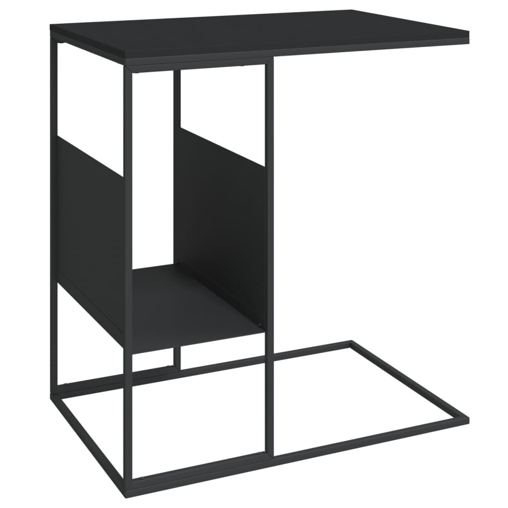 vidaXL Τραπέζι Βοηθητικό Μαύρο 55x36x59,5 εκ. από Επεξεργασμένο Ξύλο