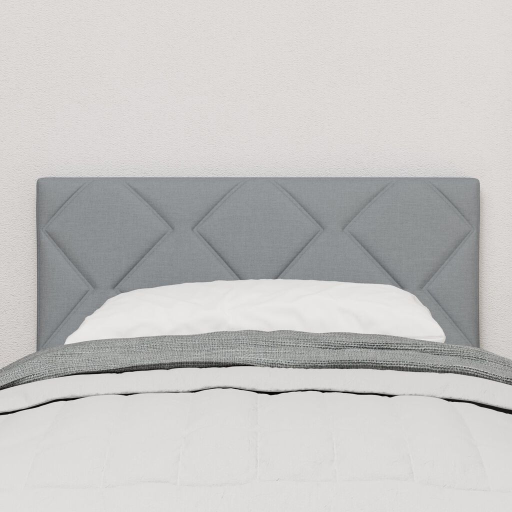 vidaXL Υφασμάτινο Κεφαλάρι Geometric Ανοιχτό γκρι 80 cm ύφασμα
