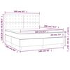vidaXL &Kappa;&rho;&epsilon;&beta;ά&tau;&iota; Boxspring &mu;&epsilon; &Sigma;&tau;&rho;ώ&mu;&alpha; & LED &Alpha;&nu;.&Gamma;&kappa;&rho;&iota; 160x200 &epsilon;&kappa;. &Beta;&epsilon;&lambda;&omicron;ύ&delta;&iota;&nu;&omicron;