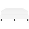 vidaXL Κρεβάτι με στρώμα Καθαρό Λευκό 120 x 190 cm Τεχνητό δέρμα