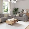 vidaXL Σετ Καναπέ με μαξιλάρι με μαξιλάρι 3 pcs Taupe ύφασμα
