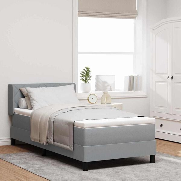 vidaXL &Kappa;&rho;&epsilon;&beta;ά&tau;&iota; box spring &mu;&epsilon; &sigma;&tau;&rho;ώ&mu;&alpha; &mu;&epsilon; &sigma;&tau;&rho;ώ&mu;&alpha; &Alpha;&nu;&omicron;&iota;&chi;&tau;ό &gamma;&kappa;&rho;&iota; 90 x 200 cm