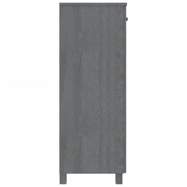 vidaXL Παπουτσοθήκη HAMAR Σκ. Γκρι 85x40x108 εκ. Μασίφ Ξύλο Πεύκου