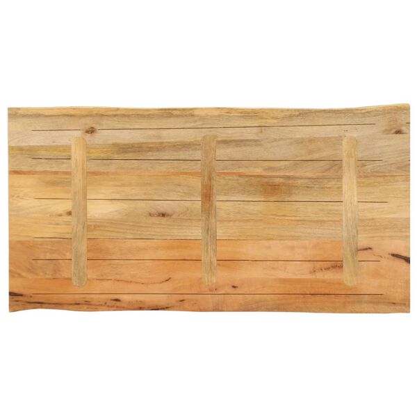 vidaXL Επιφάνεια Τραπεζιού 110x60x2,5 εκ. Live Edge Μασίφ Ξύλο Μάνγκο
