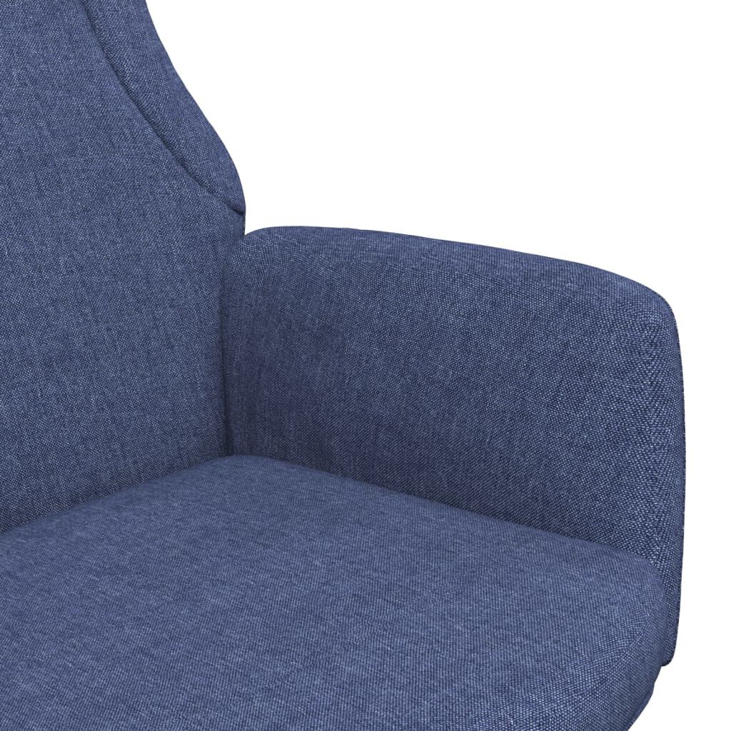 vidaXL Πολυθρόνα Relax Μπλε Υφασμάτινη