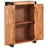 vidaXL Highboard με Πόρτες Καφέ Μασίφ ξύλο ακακίας και μέταλλο