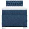vidaXL Κρεβάτι Boxspring με Στρώμα Μπλε 100 x 200 εκ. Υφασμάτινο