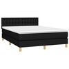 vidaXL &Kappa;&rho;&epsilon;&beta;ά&tau;&iota; Boxspring &mu;&epsilon; &Sigma;&tau;&rho;ώ&mu;&alpha; & LED &Mu;&alpha;ύ&rho;&omicron; 140x200 &epsilon;&kappa;. &Upsilon;&phi;&alpha;&sigma;&mu;ά&tau;&iota;&nu;&omicron;