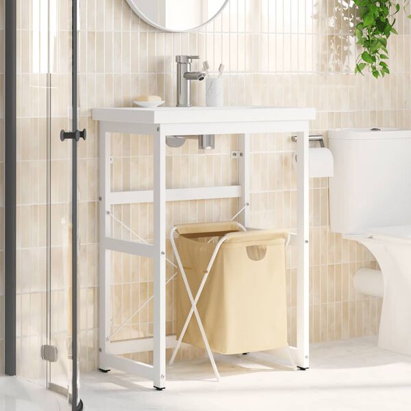 vidaXL Έ&pi;&iota;&pi;&lambda;&omicron; &Mu;&pi;ά&nu;&iota;&omicron;&upsilon; &Lambda;&epsilon;&upsilon;&kappa;ό 59 x 38 x 83 &epsilon;&kappa;. &Sigma;&iota;&delta;&epsilon;&rho;έ&nu;&iota;&omicron;