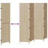 vidaXL Διαχωριστικό Δωματίου Μπεζ 196 x 180 cm συνθετικό ρατάν