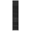 vidaXL Ντουλάπι Αποθήκευσης Στενό Μαύρο 45x42,5x225 εκ. Επεξεργ. Ξύλο