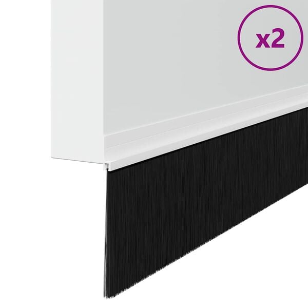 vidaXL Αυτοκόλλητες σφραγίδες πόρτας 2 pcs Λευκό 100 cm