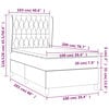 vidaXL &Kappa;&rho;&epsilon;&beta;ά&tau;&iota; Boxspring &mu;&epsilon; &Sigma;&tau;&rho;ώ&mu;&alpha; &Mu;&pi;&lambda;&epsilon; 100 x 200 &epsilon;&kappa;. &Upsilon;&phi;&alpha;&sigma;&mu;ά&tau;&iota;&nu;&omicron;