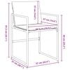vidaXL Σέτ φαγητού για κήπο 5 pcs Λευκό 160 x 80 x 73 εκ