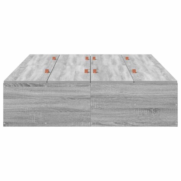 vidaXL Σκελετός Κρεβατιού Γκρι sonoma 190 x 120 x 31.5 εκ.