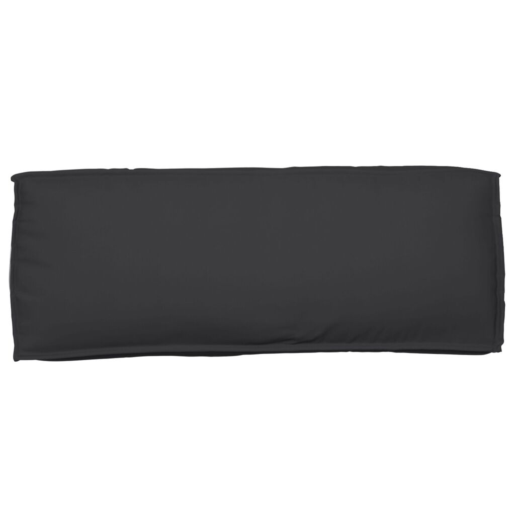vidaXL Μαξιλάρι Πλάτης Μαύρο 120x40x12 εκ. Υφασμάτινο