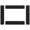 vidaXL Σετ επίπλου τηλεόρασης 10 pcs Μαύρη Οξυά Επεξεργασμένο ξύλο