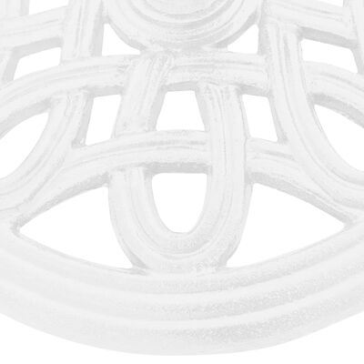 vidaXL Βάση Ομπρέλας Λευκή 40 x 40 x 32 εκ. από Χυτοσίδηρο