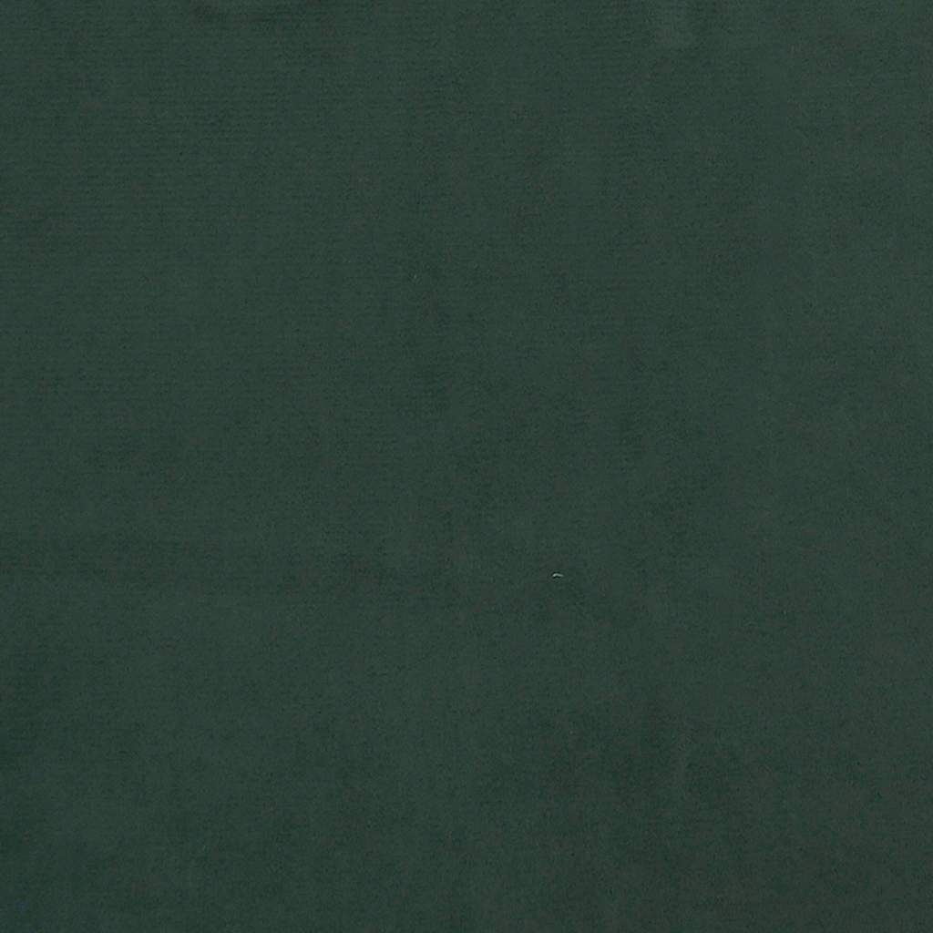 vidaXL Στρώμα με Pocket Springs Σκούρο Πράσινο 160x220x20 εκ Βελούδινο