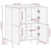 vidaXL Γραφείο με ράφι Καφέ 60 x 33 x 75 cm Μασίφ ξύλο ακακίας