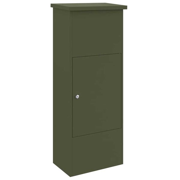 vidaXL Θυρίδα Πακέτων Λαδί 44.5 x 29 x 110.5 εκ Ατσάλι
