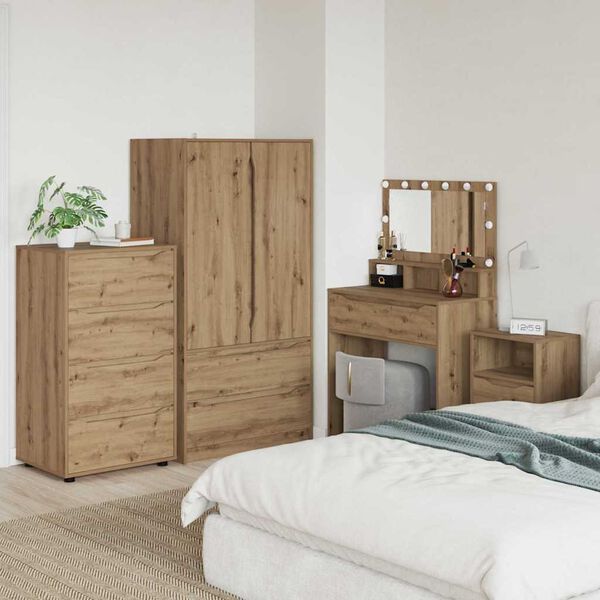 vidaXL &Nu;&tau;&omicron;&upsilon;&lambda;ά&pi;&epsilon;&sigmaf; &Alpha;&pi;&omicron;&theta;ή&kappa;&epsilon;&upsilon;&sigma;&eta;&sigmaf; 2 pcs Artisan Oak 60 x 48 x 105 &epsilon;&kappa;.