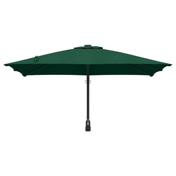 vidaXL Ομπρέλα Κήπου Πράσινο και Μαύρο 248.5 x 247.5 x 160 εκ.