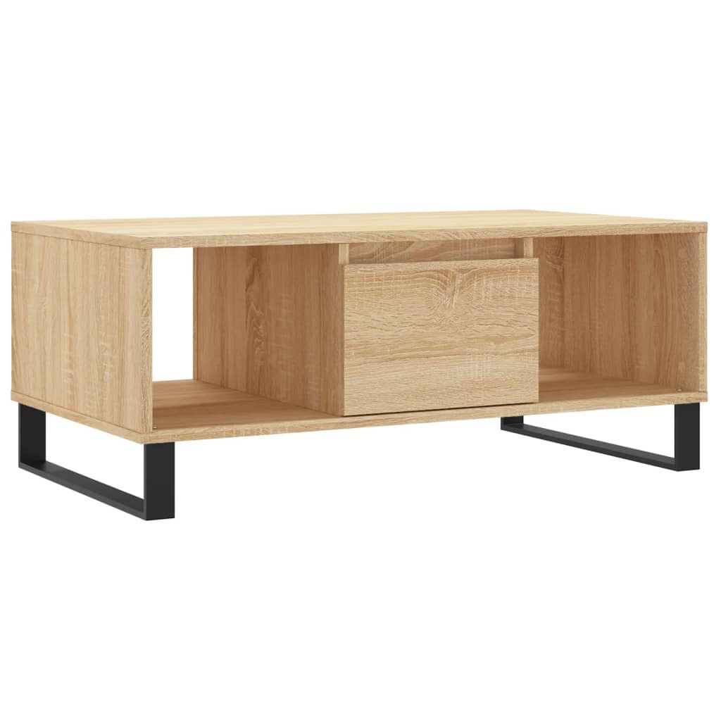vidaXL Τραπεζάκι Σαλονιού Sonoma Δρυς 90x50x36,5 εκ. Επεξεργασμ. Ξύλο