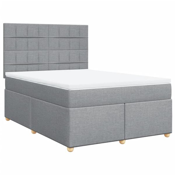 vidaXL &Kappa;&rho;&epsilon;&beta;ά&tau;&iota; Boxspring &mu;&epsilon; &Sigma;&tau;&rho;ώ&mu;&alpha; &Alpha;&nu;&omicron;&iota;&chi;&tau;ό &Gamma;&kappa;&rho;&iota; 140x190 &epsilon;&kappa;. &Upsilon;&phi;&alpha;&sigma;&mu;ά&tau;&iota;&nu;&omicron;
