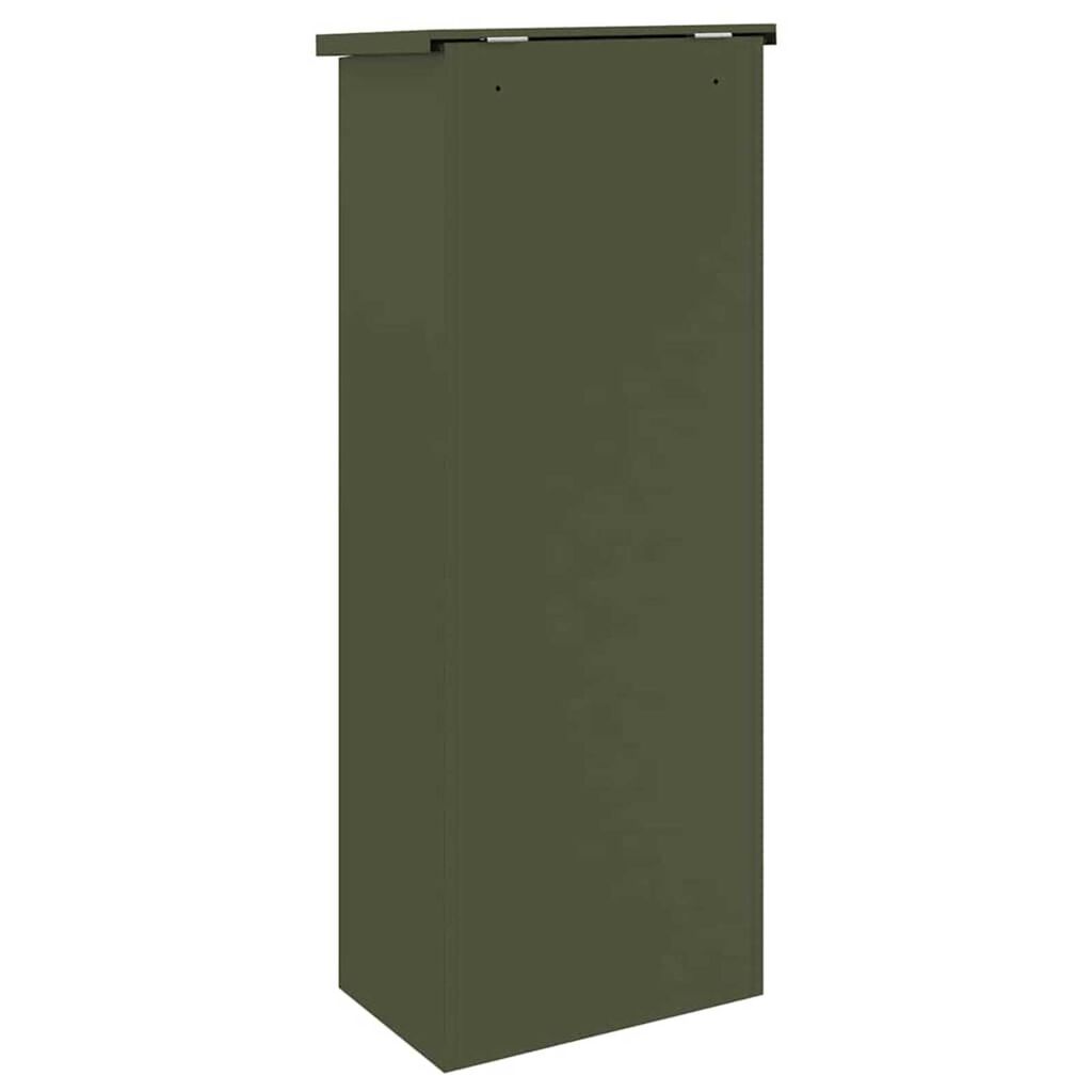 vidaXL Θυρίδα Πακέτων Λαδί 44.5 x 29 x 110.5 εκ Ατσάλι