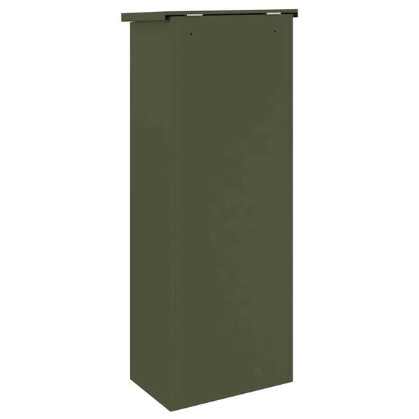 vidaXL Θυρίδα Πακέτων Λαδί 44.5 x 29 x 110.5 εκ Ατσάλι