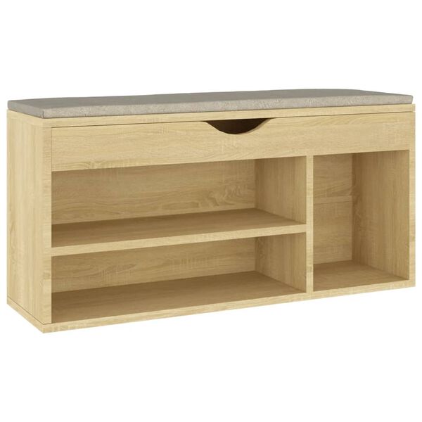 vidaXL Παπουτσοθήκη Sonoma Δρυς 104x30x49εκ Επεξεργασμένο Ξύλο