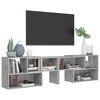 vidaXL Έπιπλο Τηλεόρασης Γκρι Σκυροδέματος 149x30x52 εκ. Επεξ. Ξύλο