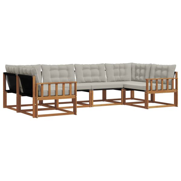 vidaXL &Sigma;&epsilon;&iota;&rho;ά &Kappa;&alpha;&nu;&alpha;&pi;έ &Epsilon;&xi;&omega;&tau;&epsilon;&rho;&iota;&kappa;&omicron;ύ 6 pcs &Phi;&upsilon;&sigma;&iota;&kappa;ό &kappa;&alpha;&iota; &Alpha;&nu;&omicron;&iota;&chi;&tau;ό &Gamma;&kappa;&rho;&iota;