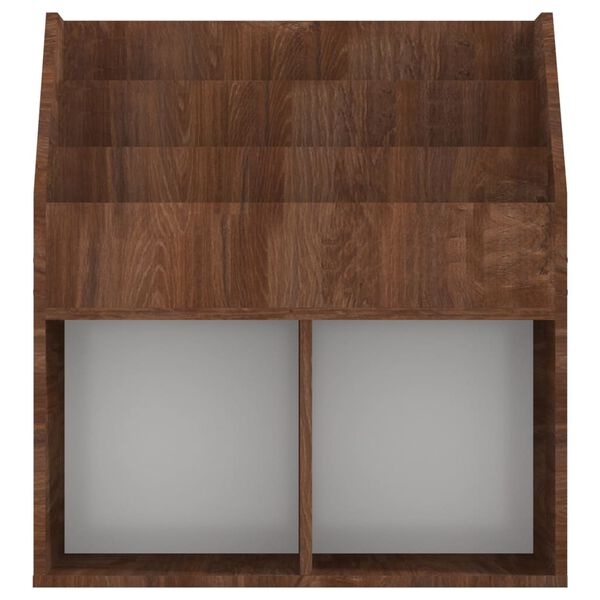 vidaXL Παιδικό Ράφι Περιοδικών Καφέ Δρυς 71x30x78,5 εκ. Επεξεργ. ξύλο