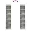 vidaXL Ντουλάπι Γκρι Σκυροδέματος 37,5x35x180 εκ. Επεξεργασμένο Ξύλο