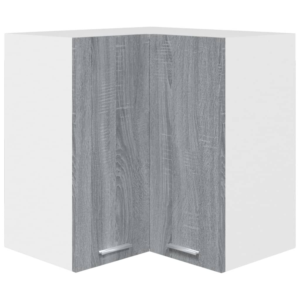 vidaXL Ντουλάπι Κρεμαστό Γωνιακό Lyon Γκρι Sonoma 57x57x60εκ.