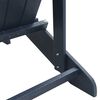 vidaXL Καρέκλα Adirondack Ναυτικό μπλε 74 x 82 x 92 εκ. HDPE