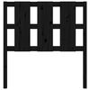 vidaXL Κεφαλάρι Κρεβατιού Μαύρο 95,5 x 4 x 100 εκ. Μασίφ Ξύλο Πεύκου