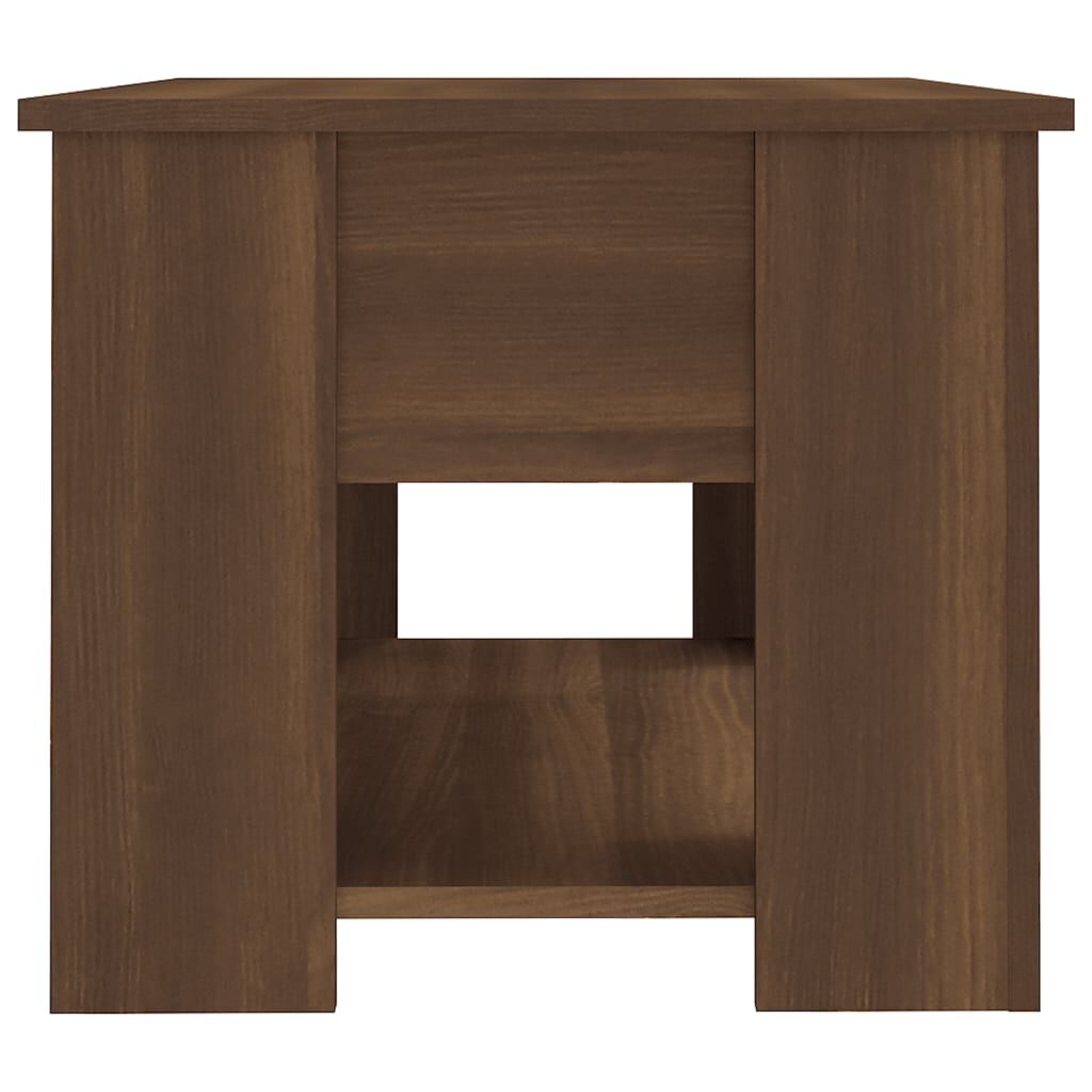 vidaXL Τραπεζάκι Σαλονιού Καφέ Δρυς 79x49x41 εκ. Επεξεργασμένο Ξύλο