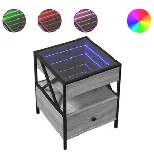 vidaXL &Kappa;&omicron;&mu;&omicron;&delta;ί&nu;&omicron; Ά&pi;&epsilon;&iota;&rho;&omicron; &Phi;&omega;&sigmaf; LED &Gamma;&kappa;&rho;&iota; Sonoma 40x40x51 &epsilon;&kappa;.