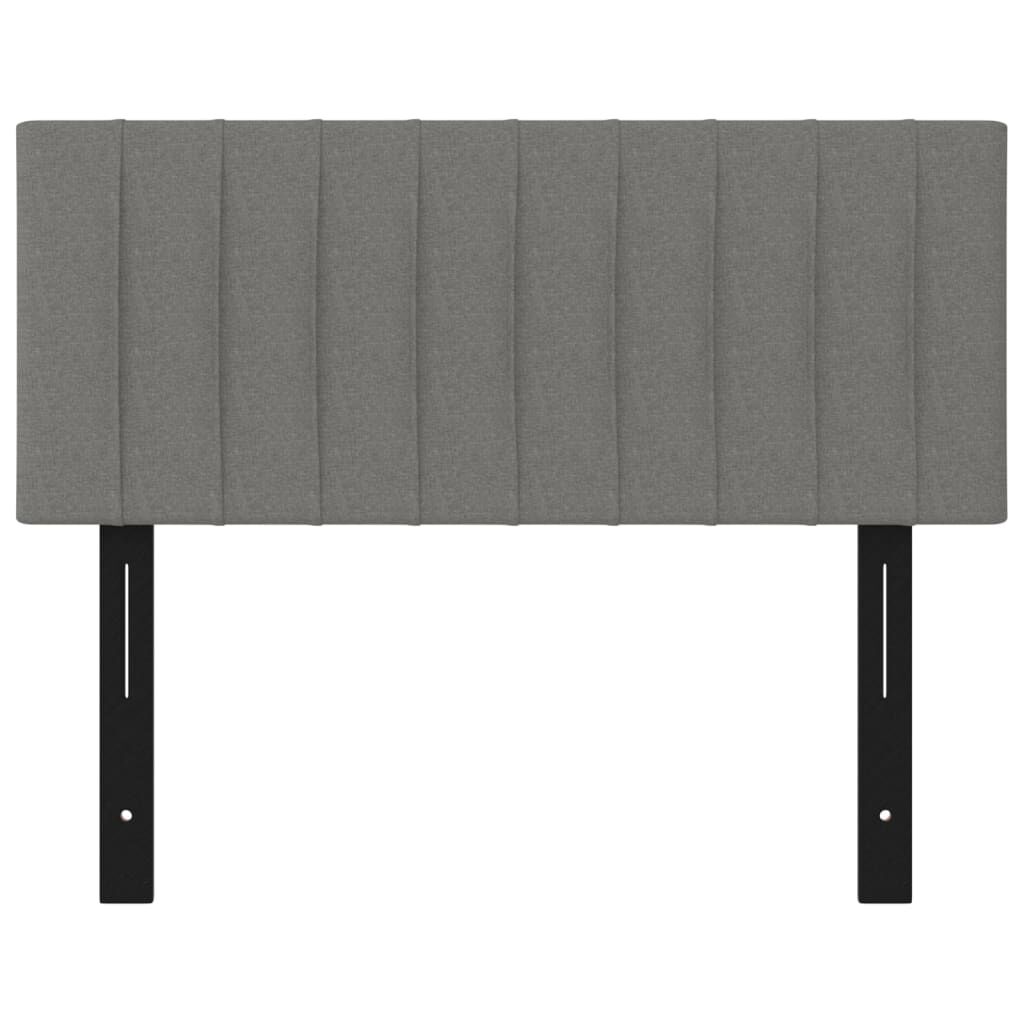 vidaXL Κεφαλάρι Κρεβατιού Σκούρο Γκρι 100x5x78/88 εκ. Υφασμάτινο (US)