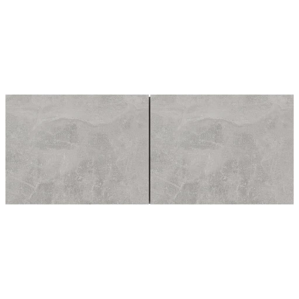 vidaXL Έπιπλο Τηλεόρασης Γκρι Σκυροδέματος 80x30x30 εκ. από Επεξ. Ξύλο