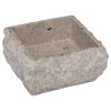 vidaXL Νιπτήρας Γκρι 30 x 30 x 13 εκ. Μαρμάρινος