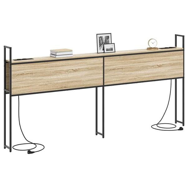 vidaXL &Kappa;&epsilon;&phi;&alpha;&lambda;ά&rho;&iota; &Alpha;&pi;&omicron;&theta;ή&kappa;&eta;&sigmaf; &mu;&epsilon; &Sigma;&tau;&alpha;&theta;&mu;ό &Phi;ό&rho;&tau;&iota;&sigma;&eta;&sigmaf; &mu;&epsilon; &rho;ά&phi;&iota; Sonoma &Delta;&rho;&upsilon;&sigmaf; 98 cm