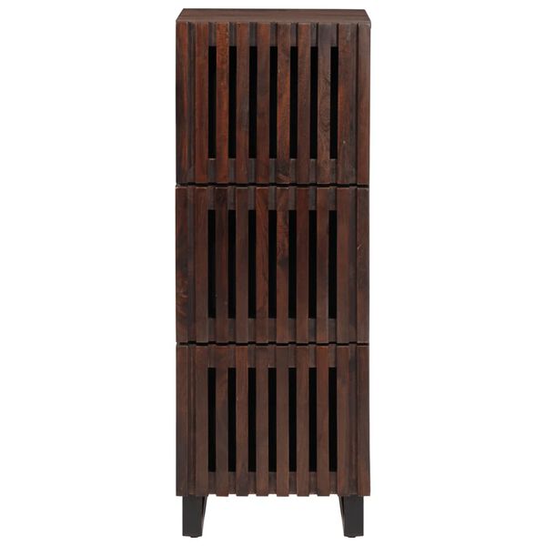 vidaXL Ντουλάπι Καφέ 40x34x110 εκ. από Μασίφ Ξύλο Μάνγκο