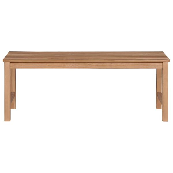 vidaXL Παγκάκι Κήπου 120 εκ. Μασίφ Ξύλο Teak Φωτεινό Πράσινο Μαξιλάρι