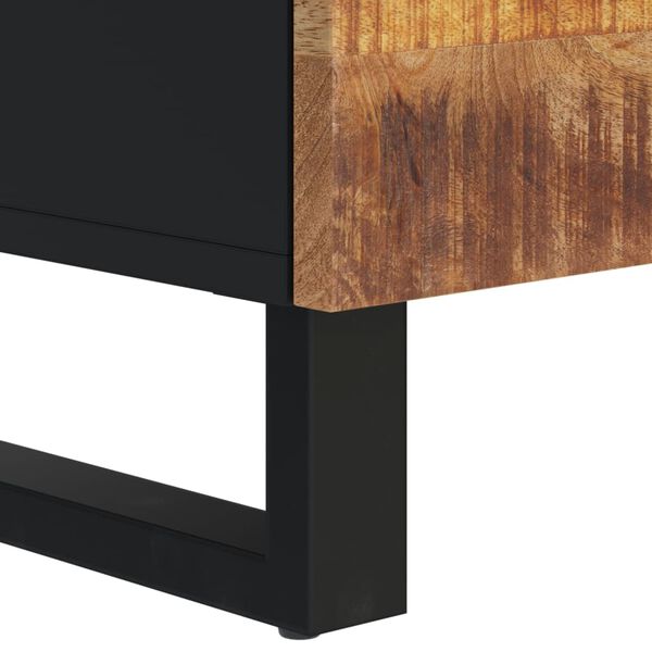 vidaXL Έπιπλο Τηλεόρασης 100x33x46 εκ. Μασίφ Ξύλο Μάνγκο & Επεξ. Ξύλο