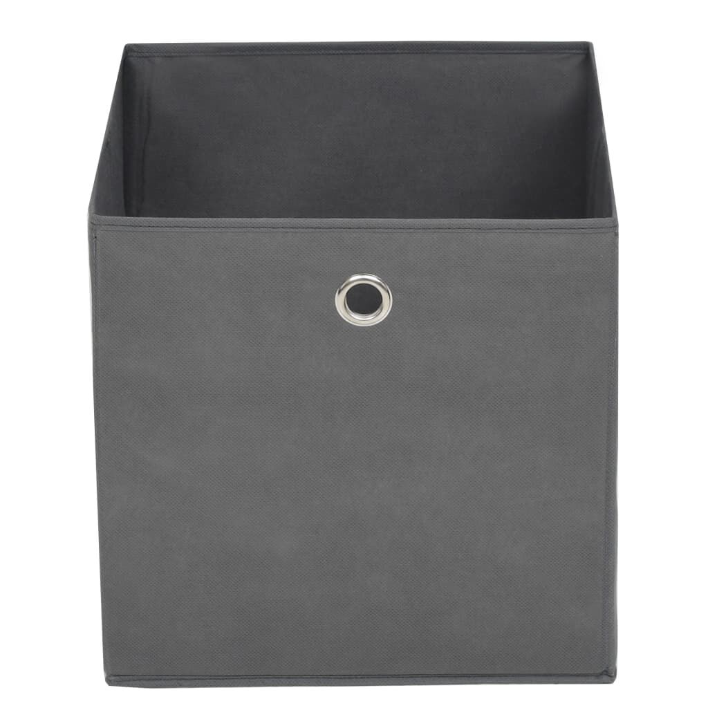 vidaXL Κουτιά Αποθήκευσης 4 τεμ. Γκρι 28x28x28 εκ. Ύφασμα Non-woven